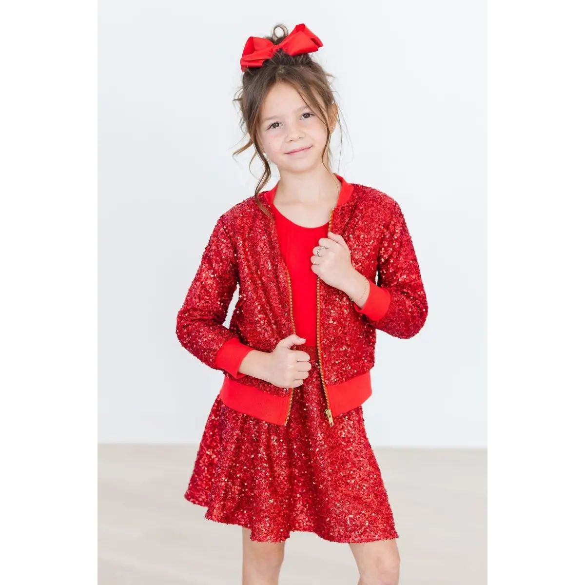 Red Sequin Jacket - Mila & Rose ®