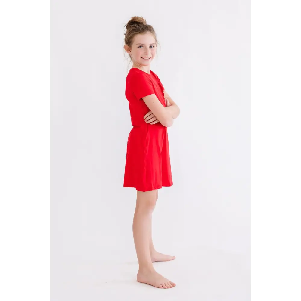 Red T-Shirt Dress - Mila & Rose ®