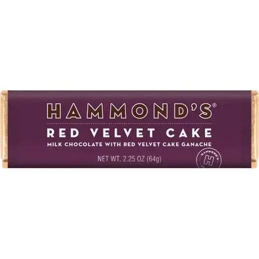Red Velvet Cake - Milk Chocolate Candy Bar - Hammond’s Candies