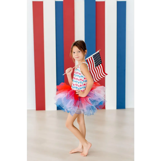 Red White & Cute Tank Tutu Leotard - Mila & Rose ®