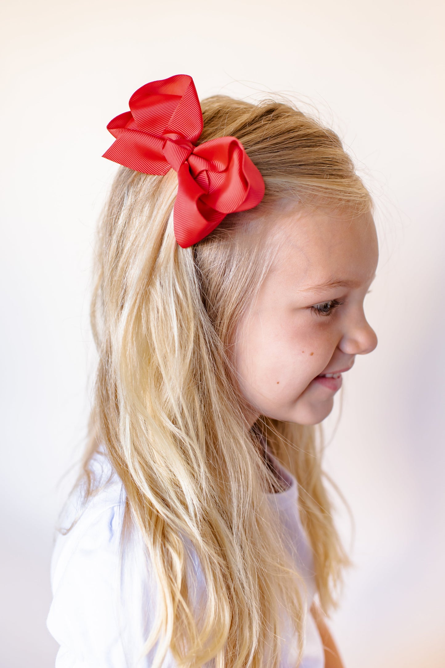 Solid Hair Bows - Red / 4’’ - ARB Blanks