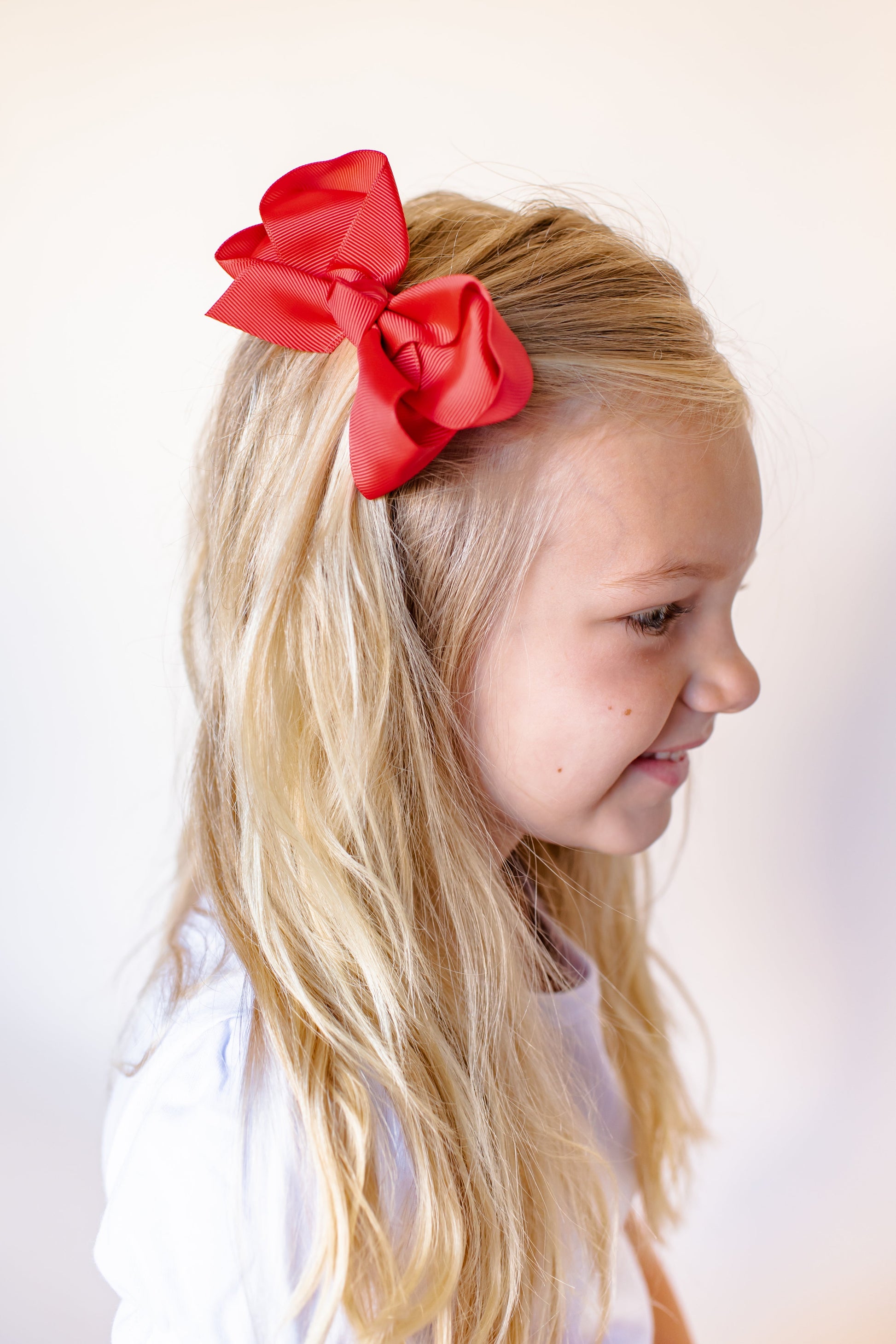 Solid Hair Bows - Red / 4’’ - ARB Blanks