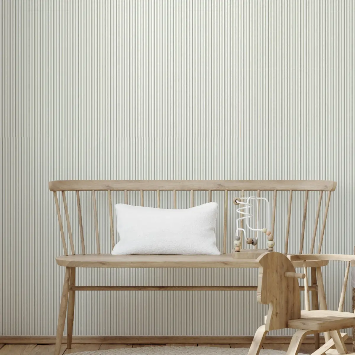 Reeve Wallpaper - Ticking Stripe - by Studio Stephie - Loomwell Home Goods