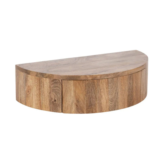 Reid Floating Wood Side Table with Drawer - kateandlaurel