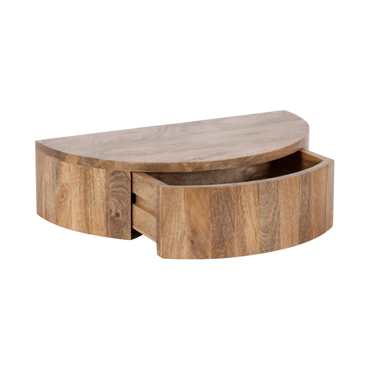 Reid Floating Wood Side Table with Drawer - kateandlaurel