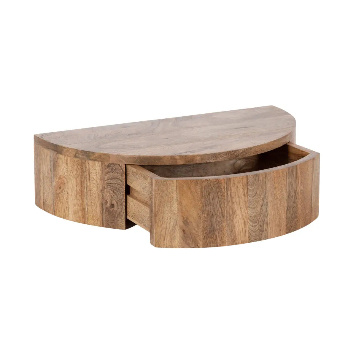 Reid Floating Wood Side Table with Drawer - kateandlaurel