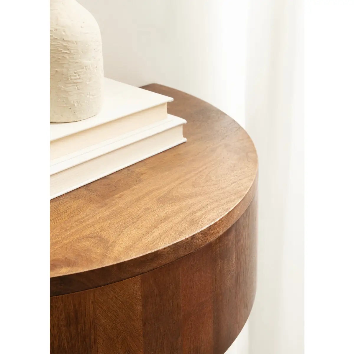 Reid Floating Wood Side Table with Drawer - kateandlaurel