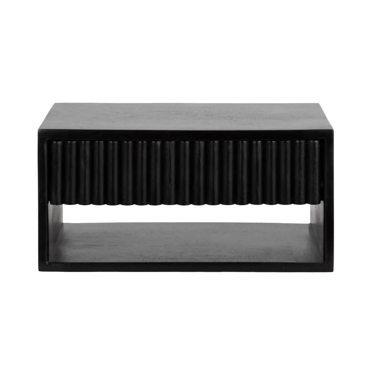 Reid Floating Wood Side Table with Drawer - Wall Mount - kateandlaurel