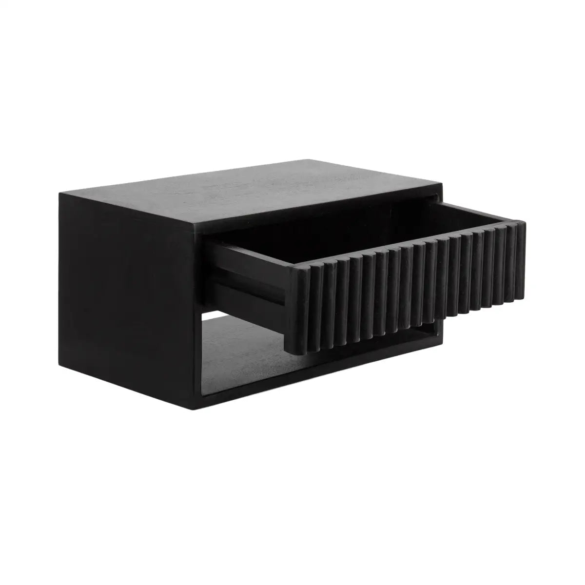 Reid Floating Wood Side Table with Drawer - Wall Mount - kateandlaurel