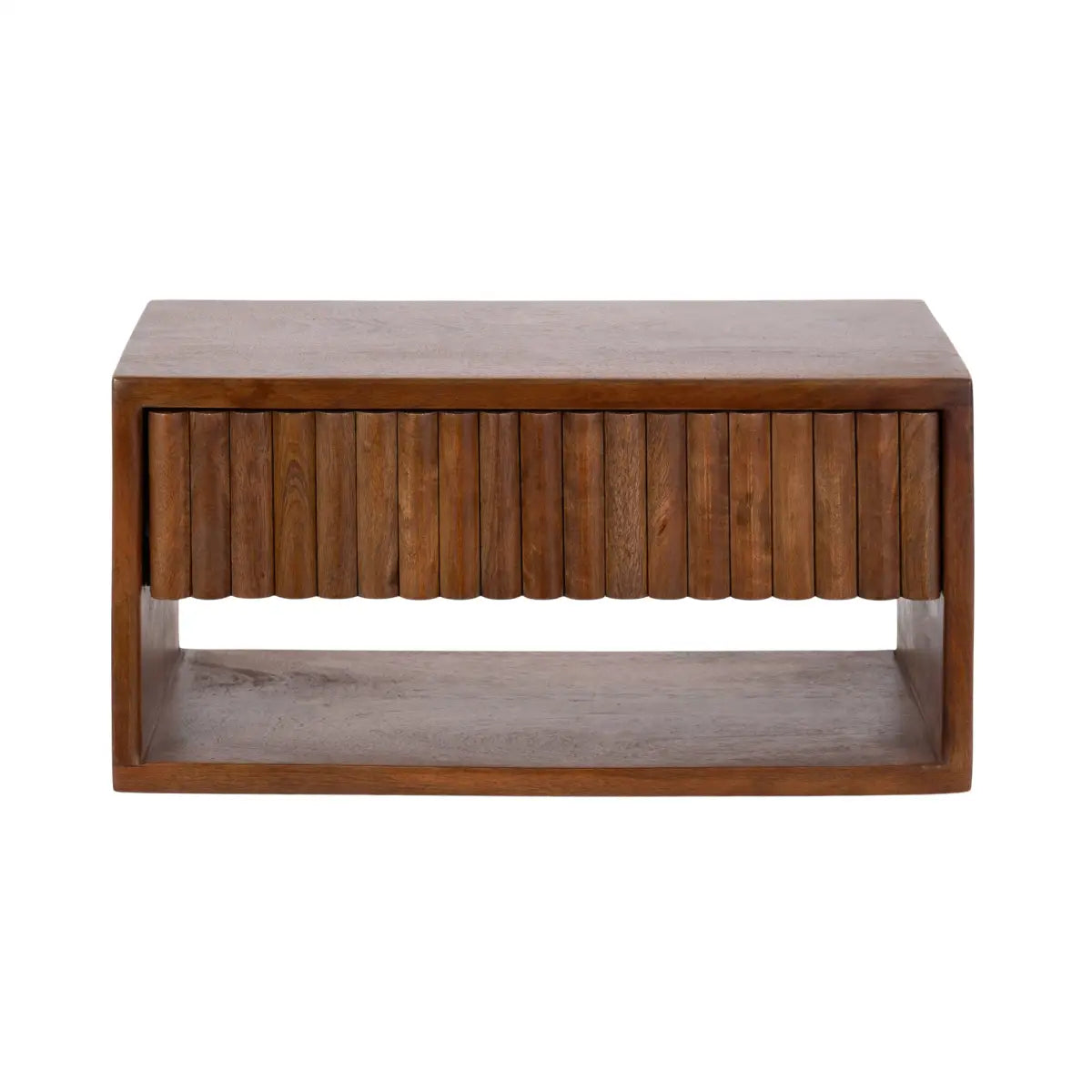 Reid Floating Wood Side Table with Drawer - Wall Mount - kateandlaurel