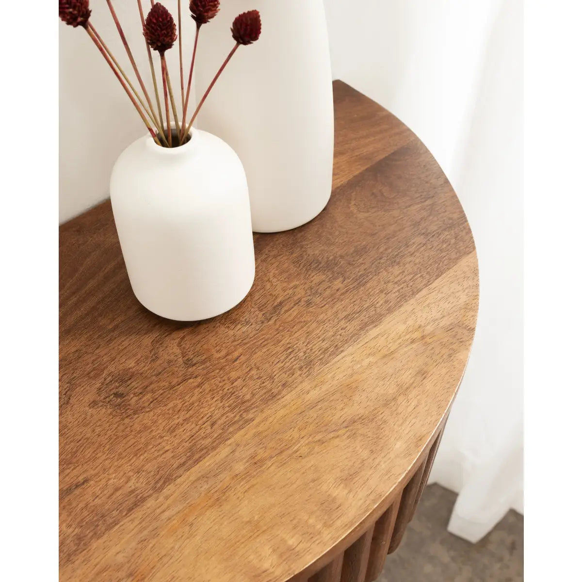 Reid Ribbed Floating Side Table - kateandlaurel