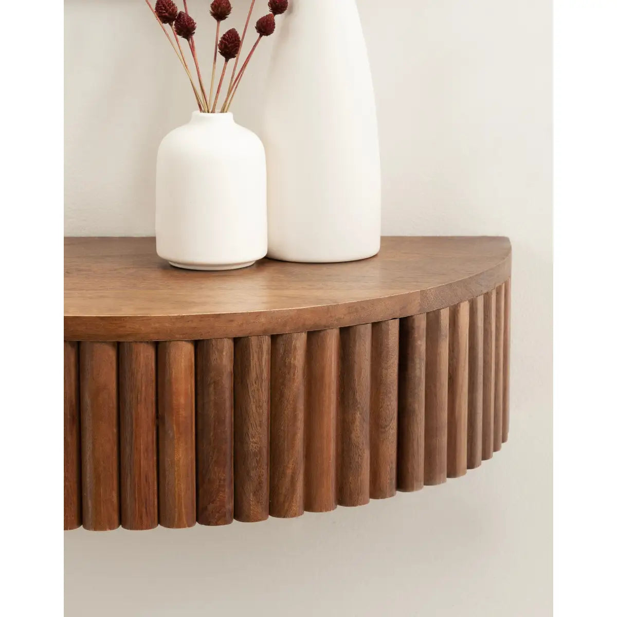 Reid Ribbed Floating Side Table - kateandlaurel