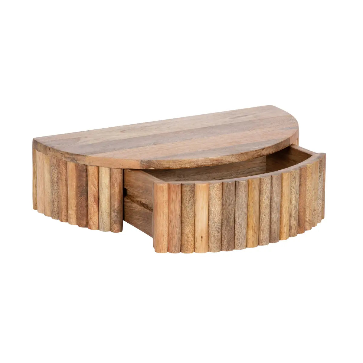 Reid Ribbed Floating Side Table - kateandlaurel