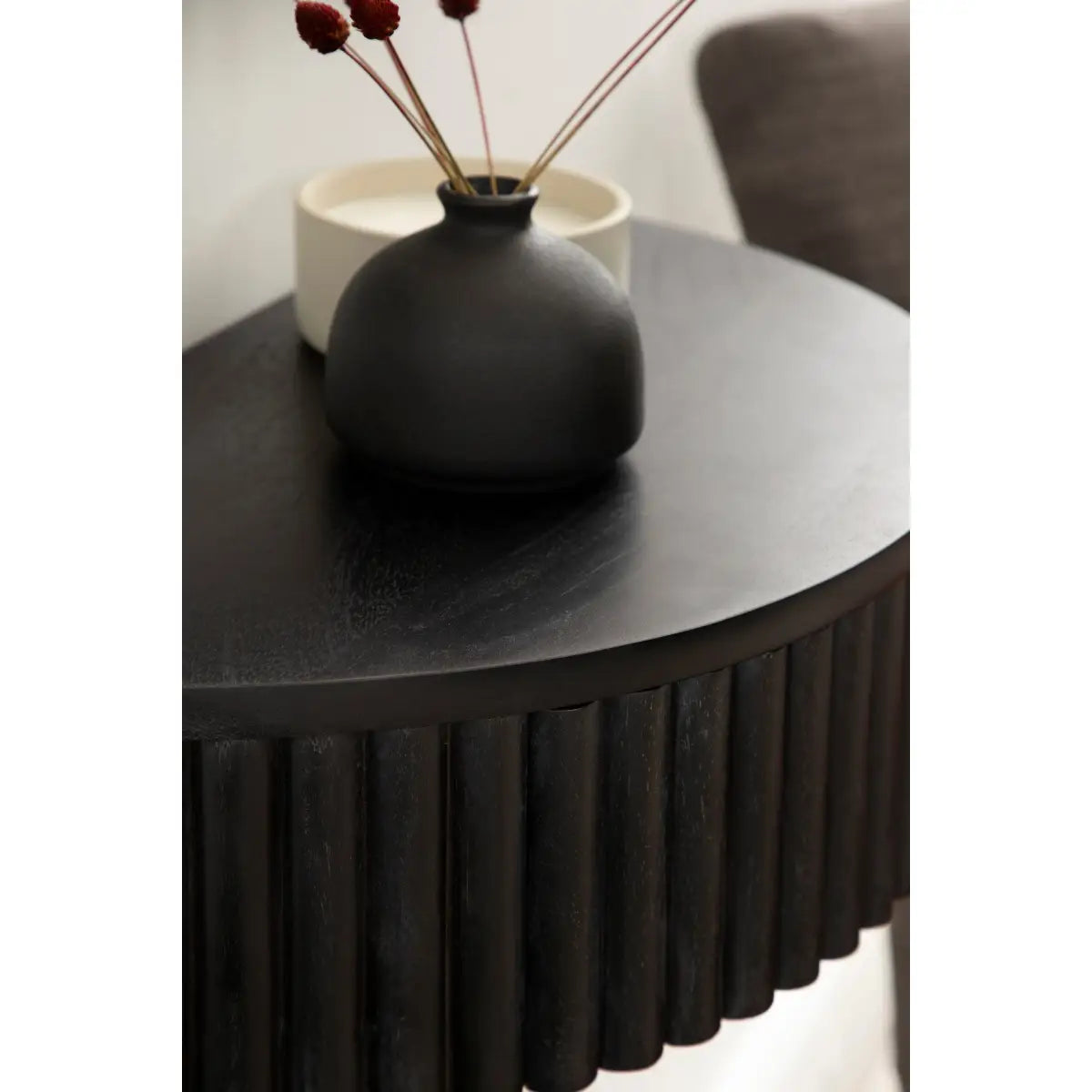 Reid Ribbed Floating Side Table - kateandlaurel