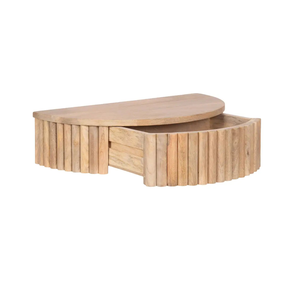 Reid Ribbed Floating Side Table - kateandlaurel