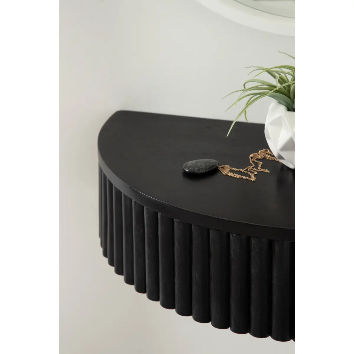 Reid Ribbed Floating Side Table - kateandlaurel