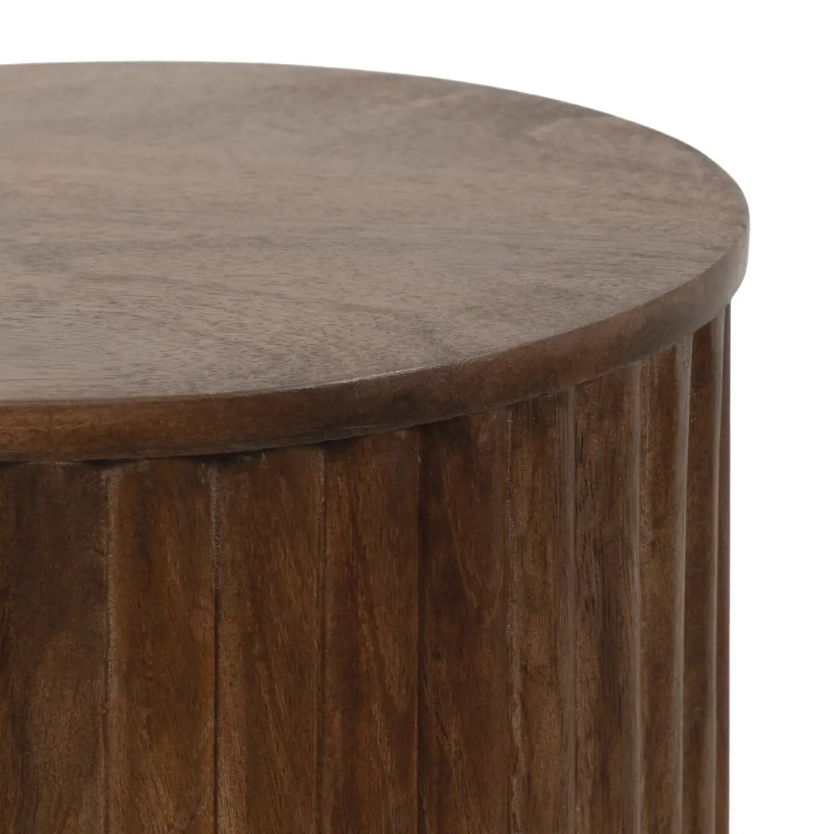 Reid Wood Pillar Side Table - kateandlaurel