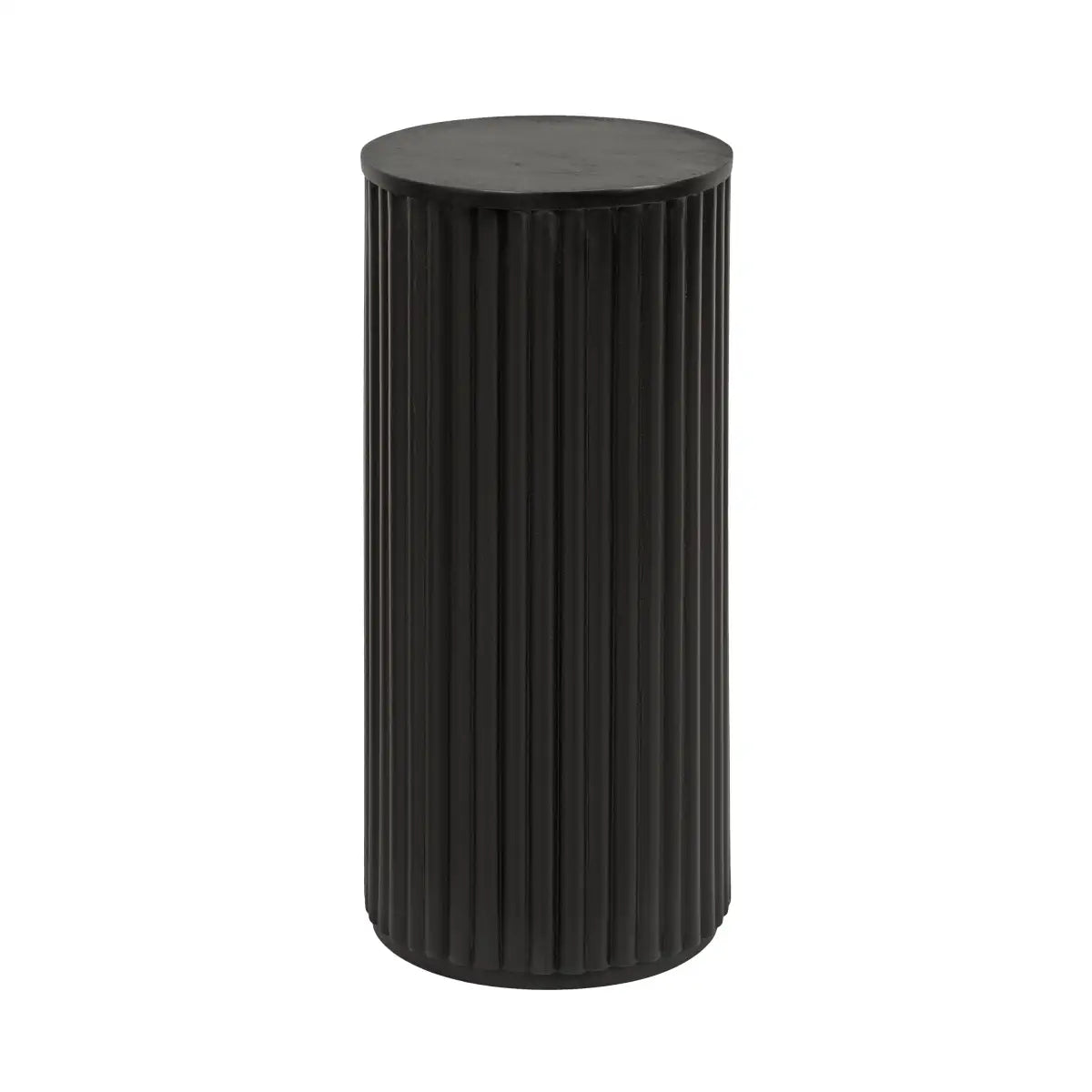 Reid Wood Pillar Side Table - kateandlaurel