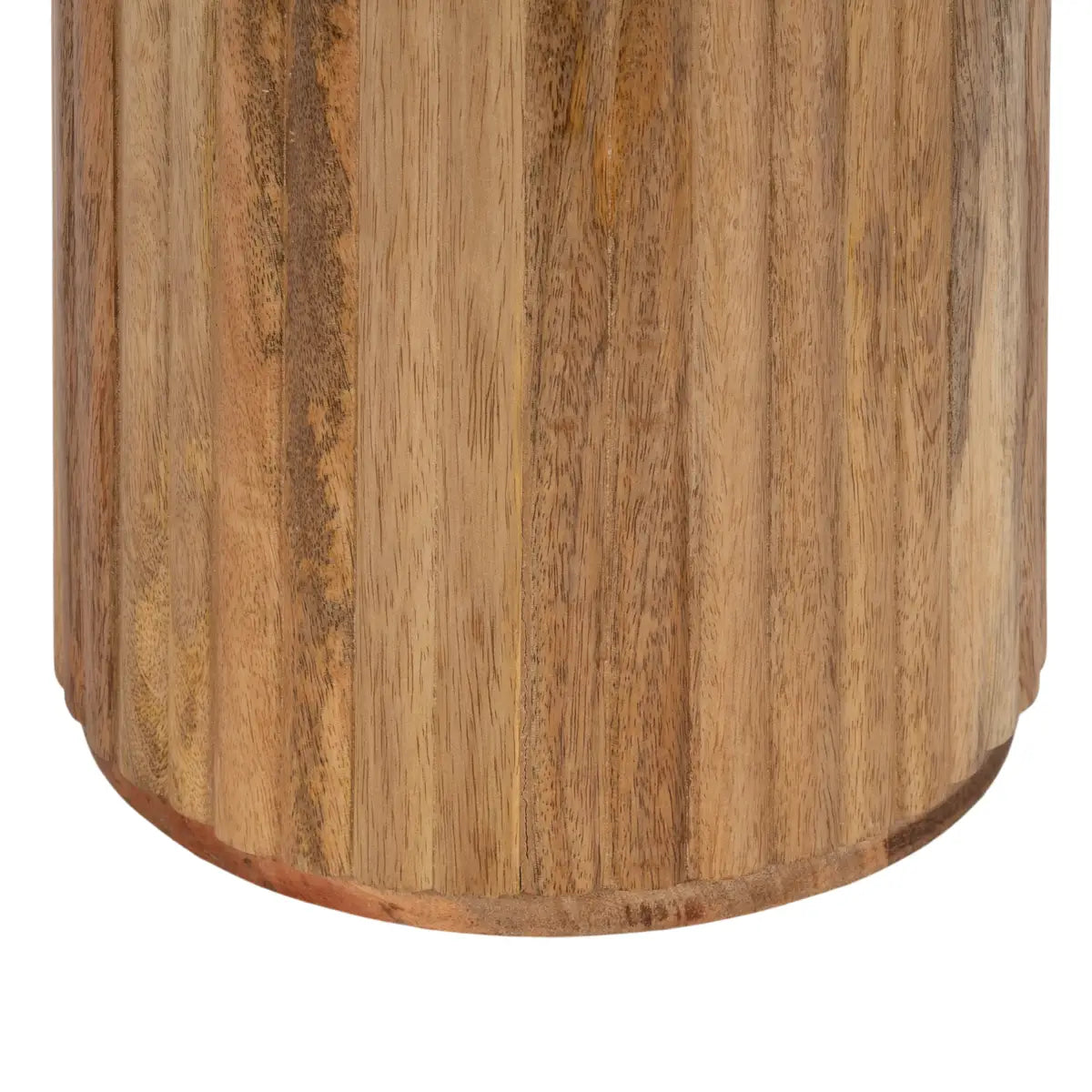 Reid Wood Pillar Side Table - kateandlaurel