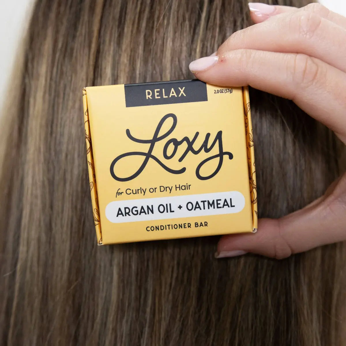 Conditioner Bar - RELAX for Dry or Curly Hair with Argan Oil - Loxy