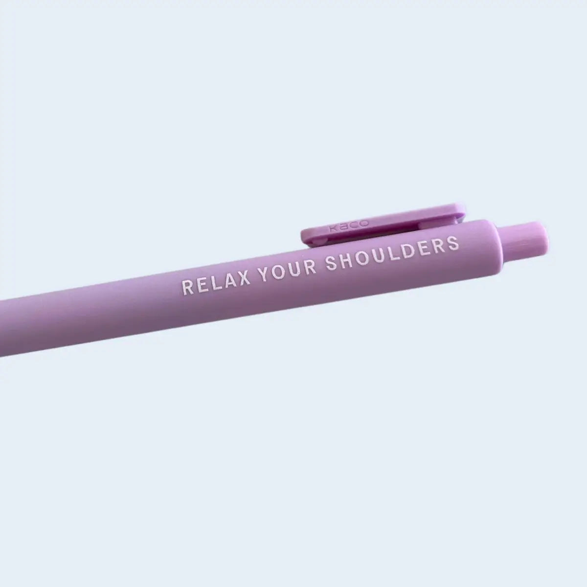 Gel Pen - Relax Your Shoulders - Self Care Gift - Just Follow Your Art