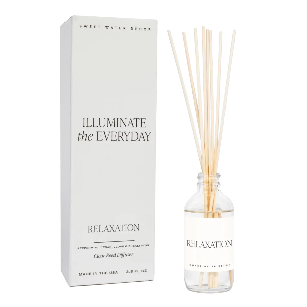 Relaxation Clear Reed Diffuser - Sweet Water Decor