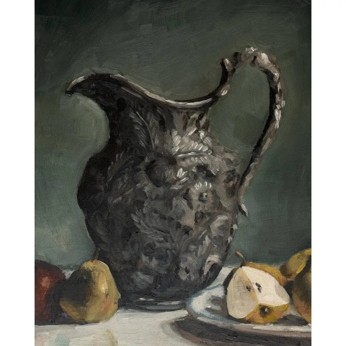 Art Print - Repousse Pitcher Painting - 5x7 - Miss Mustard Seed