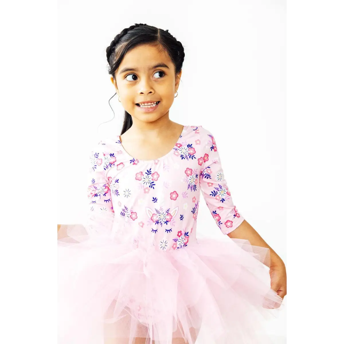 Retro Daydream 3/4 Sleeve Tutu Leotard - Mila & Rose ®