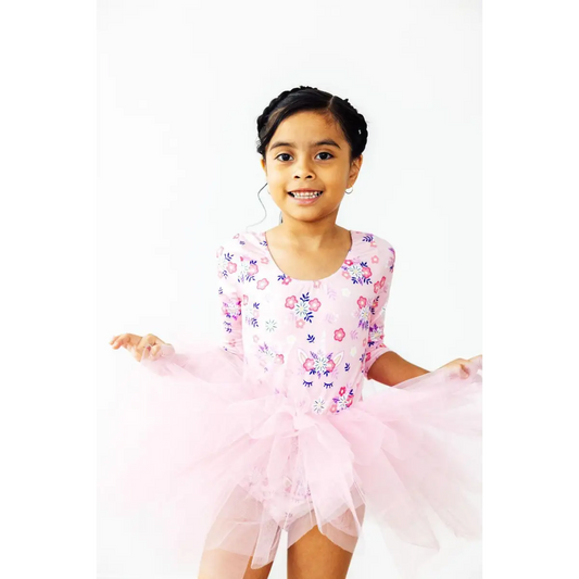 Retro Daydream 3/4 Sleeve Tutu Leotard - Mila & Rose ®