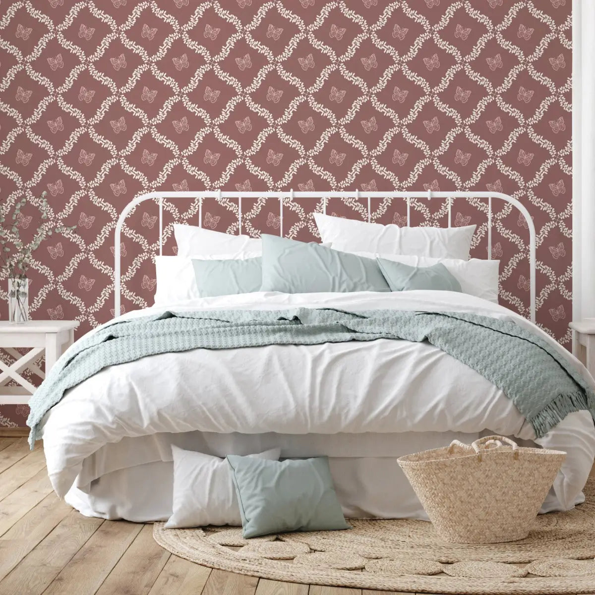 Reverie Wallpaper - Butterflies in Diamonds - by Fede Volpato - Loomwell Home Goods