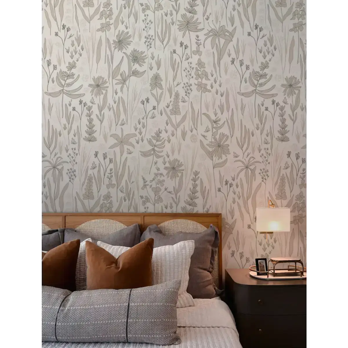 Rey Wallpaper - Pastel Wildflowers - by Antonela Fulir - Loomwell Home Goods