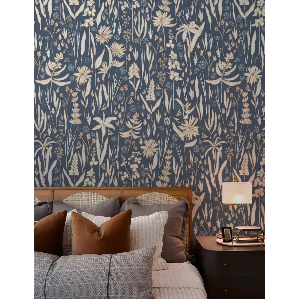 Rey Wallpaper - Pastel Wildflowers - by Antonela Fulir - Loomwell Home Goods