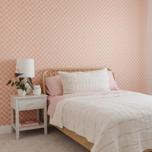 Rhea Wallpaper - Petite Checkerboard - by Thread Mama - Loomwell Home Goods