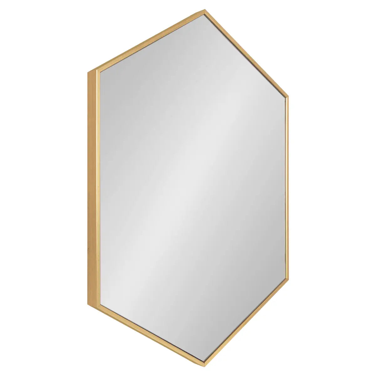Rhodes Framed Hexagon Wall Mirror - Gold / 24x36 - kateandlaurel