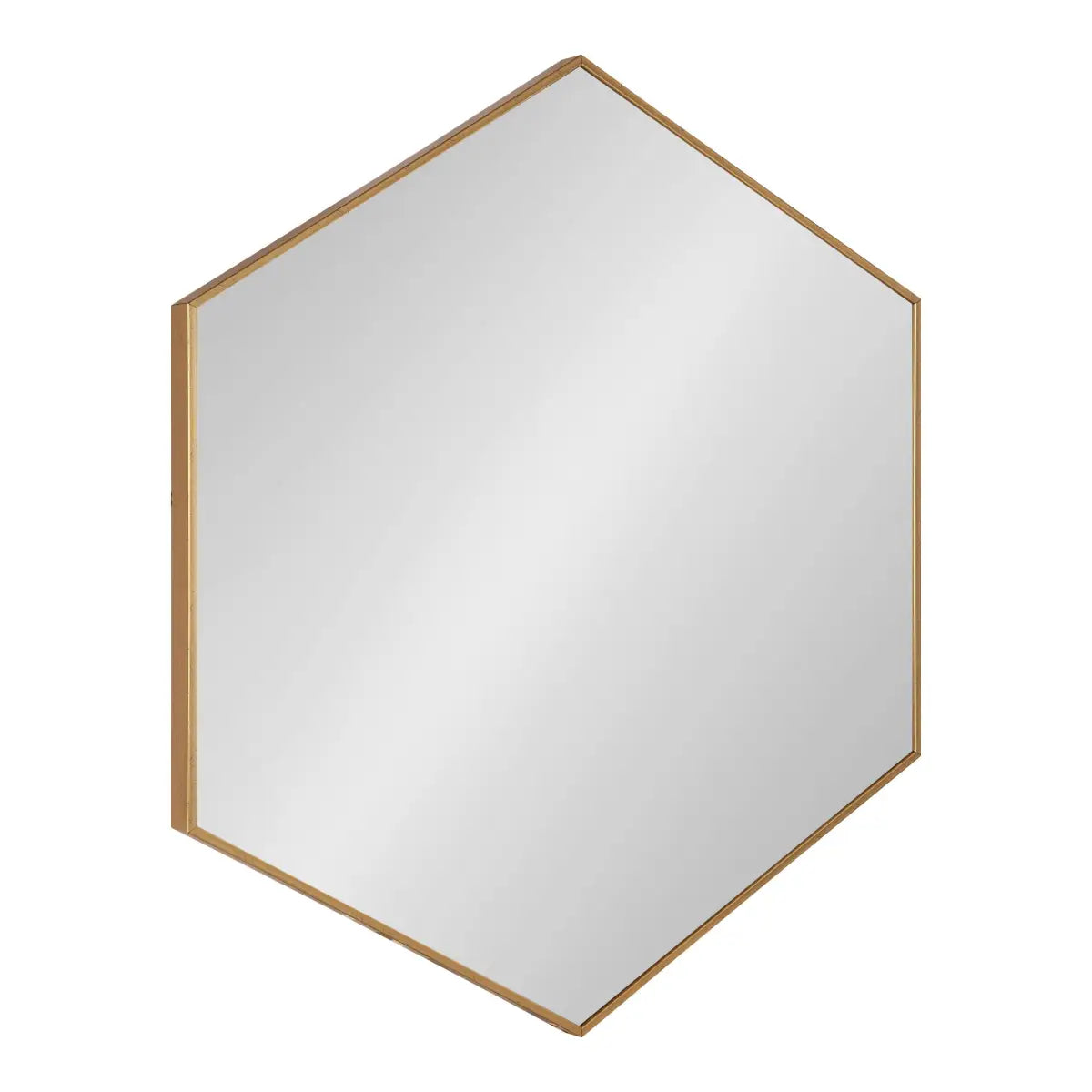 Rhodes Framed Hexagon Wall Mirror - Gold / 30x30 - kateandlaurel