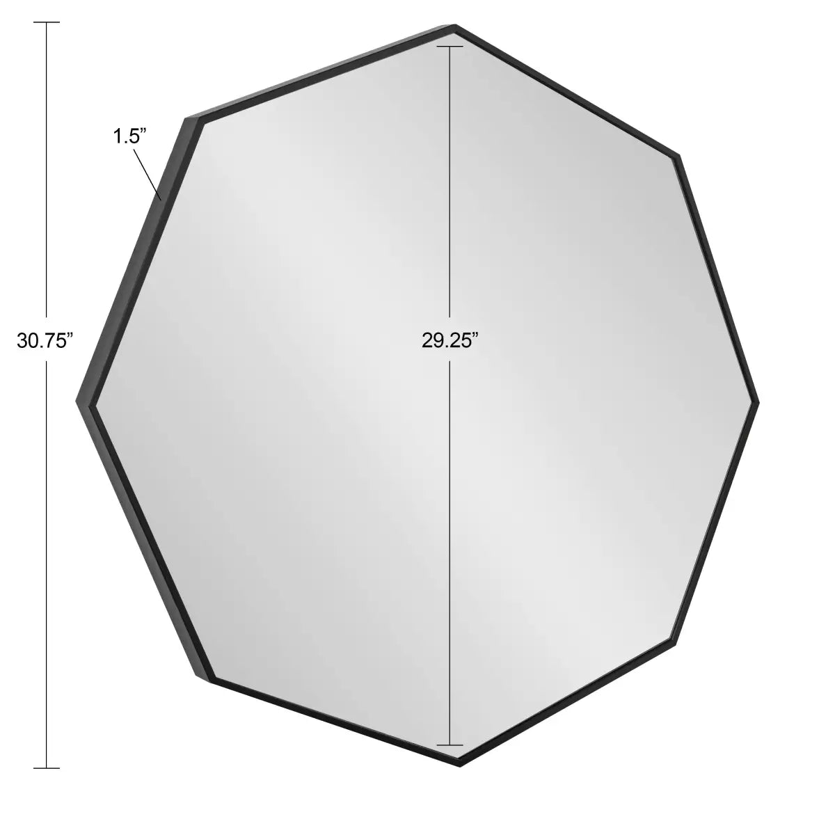 Rhodes Modern Octagon Mirror - kateandlaurel