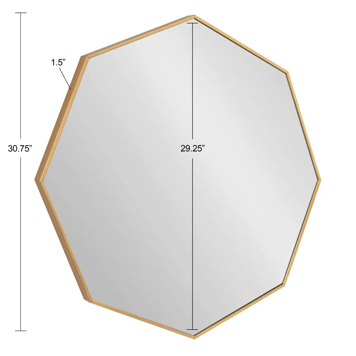 Rhodes Modern Octagon Mirror - kateandlaurel