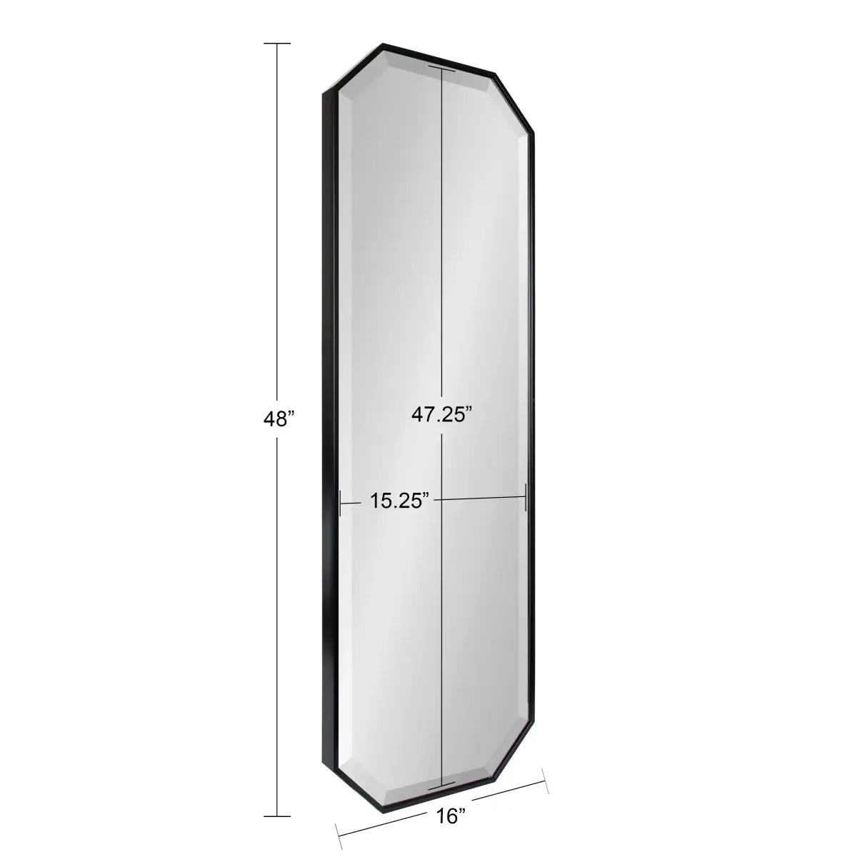 Rhodes Octagon Long Wall Mirror - kateandlaurel
