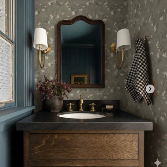 Rhodes Wallpaper - Natural Vines - by The Fibery - Loomwell Home Goods
