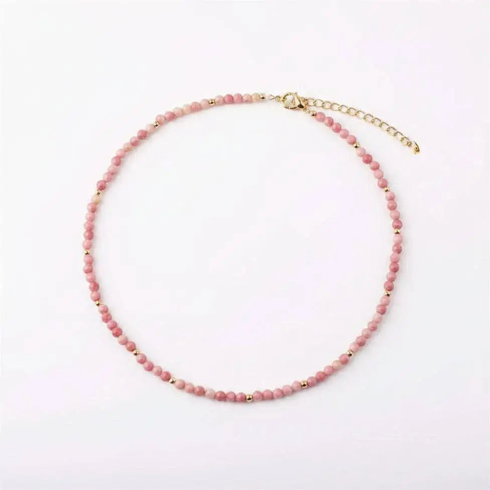Faceted Necklace - Rhodonite - Bel Kai