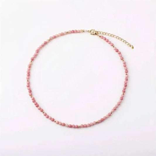 Faceted Necklace - Rhodonite - Bel Kai