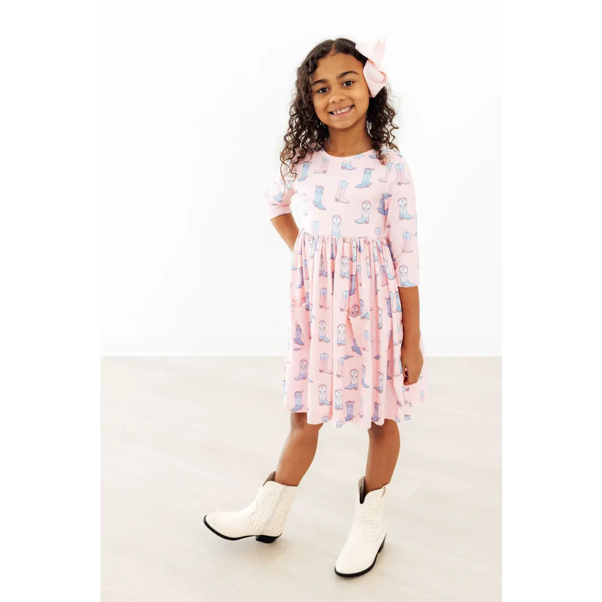 Pocket Twirl Dress - Cowgirl Ribbons & Rodeos - Mila & Rose ®