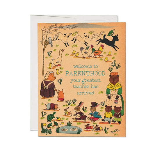 Greeting Card for New Parents - Richard Scarry - Red Cap Cards