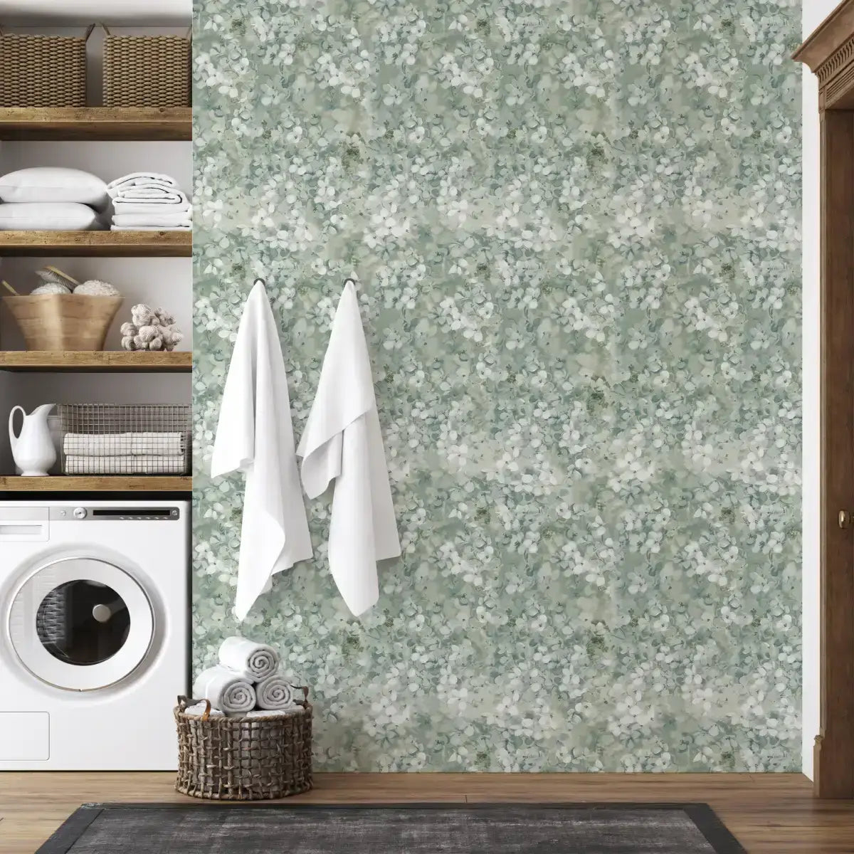 Ridge Wallpaper - Watercolor Blooms - by Taddy Mikelaites - Loomwell Home Goods