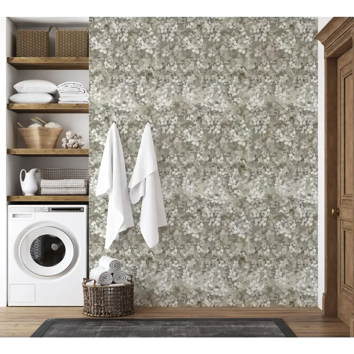 Ridge Wallpaper - Watercolor Blooms - by Taddy Mikelaites - Loomwell Home Goods