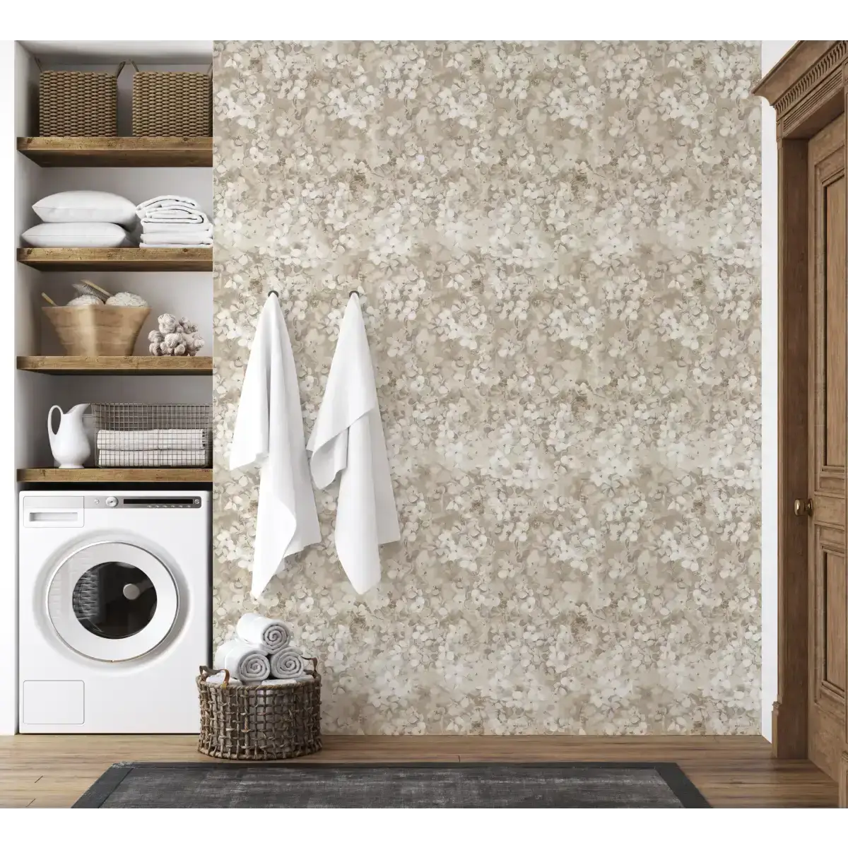 Ridge Wallpaper - Watercolor Blooms - by Taddy Mikelaites - Loomwell Home Goods