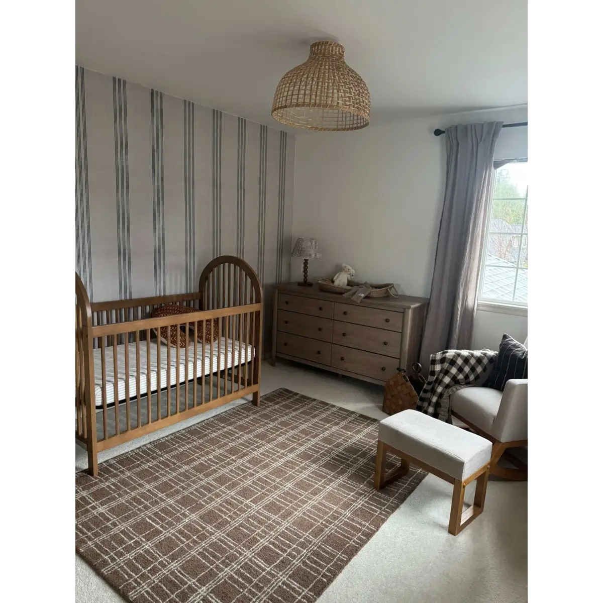 Ridley Wallpaper - Traditional Tripe Stripe - Loomwell Home Goods