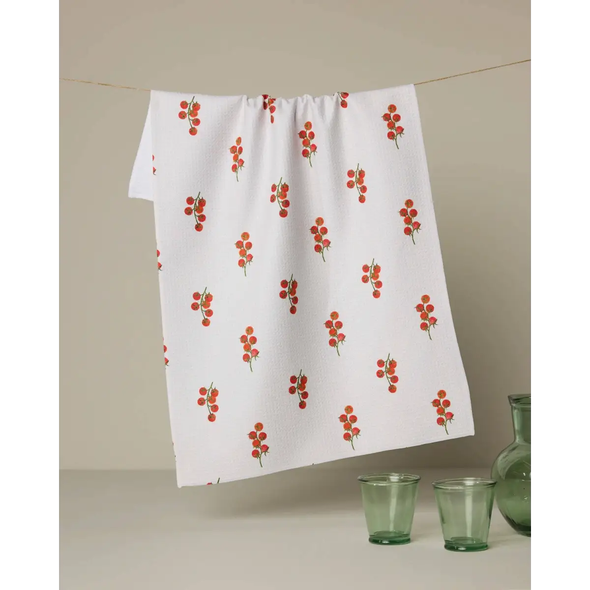 Kitchen Towel - Ripe and Ready Tomatoes - Geometry