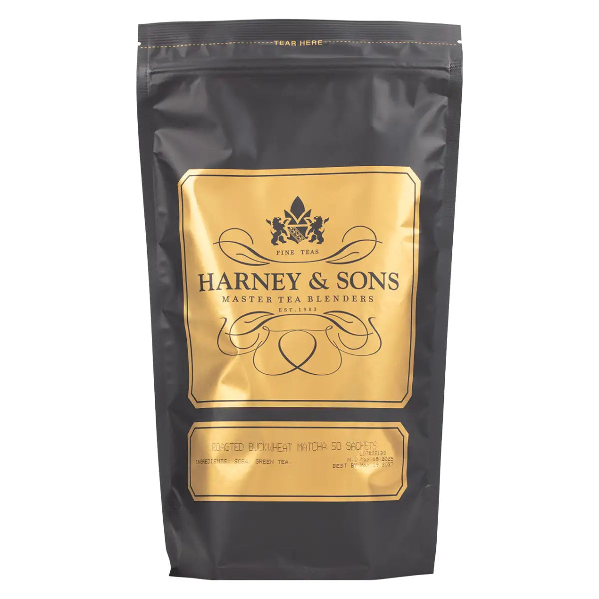 Roasted Buckwheat (Soba) Matcha Tea - Sachets / Bag of 50 Sachets - Harney & Sons Fine Teas