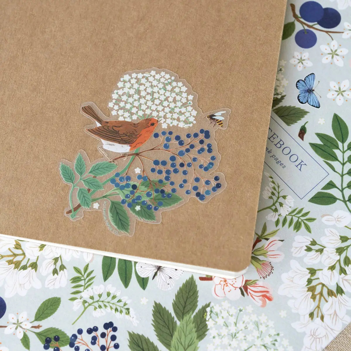 ROBIN Clear Vinyl Sticker - Botanica Paper Co.